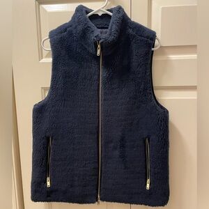 Jcrew Navy Fleece Vest
